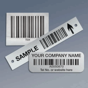 Anodized Aluminum Metal Asset Tags
